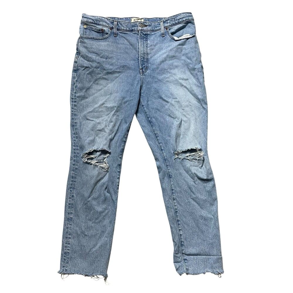 Madewell Womens Size 33 The Perfect Vintage Jean Distressed